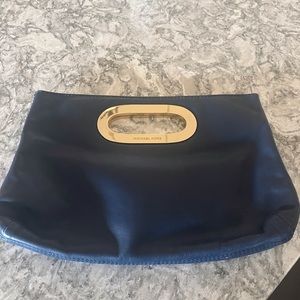 Michael Kors blue clutch